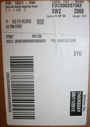 Beatles Vinyl Shipping label1