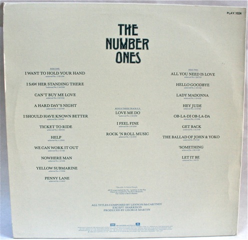 The Number Ones Aust Rear