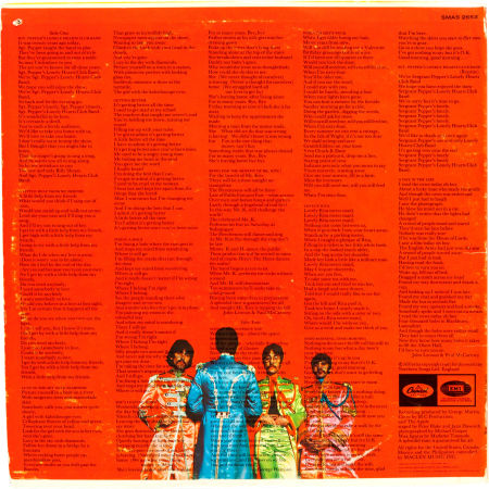 Sgt Pepper rear cover