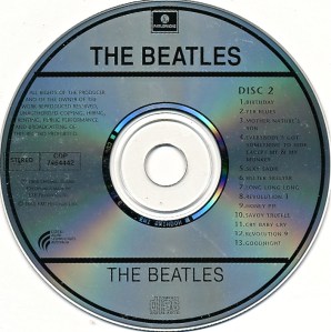 Beatles White Aus Disc 2