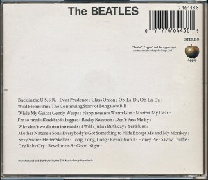 Beatles White Aus rear