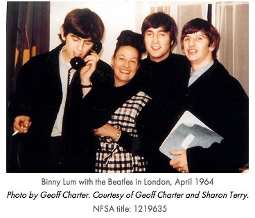 Binny Lum with the Beatles