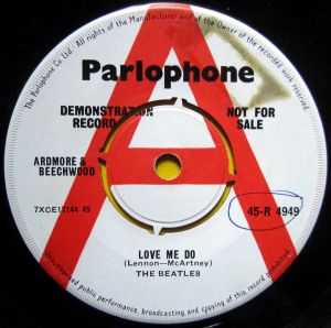 Beatles Love Me Do Label