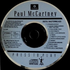 Press to Play label