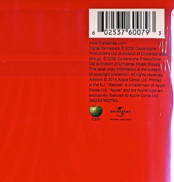 Beatles 1 LP rear