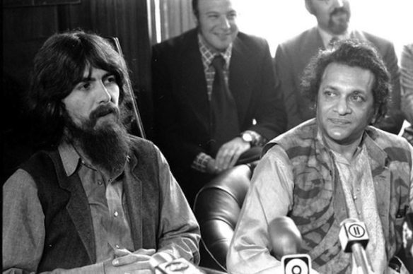 george-and-ravi-at-concert-for-bangladesh-press-conference